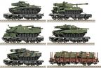  Set šesti vozů ložených tanky - RENFE