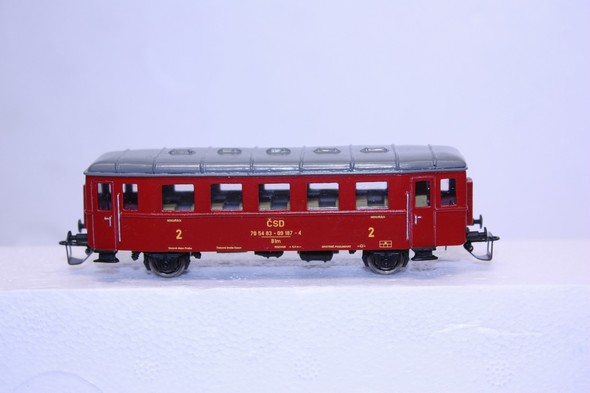 Model přívěsného vagónu k M131 ČSD TT