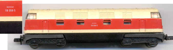 Model dieselové lokomotivy DR118 059-5, Piko vláčky(N)