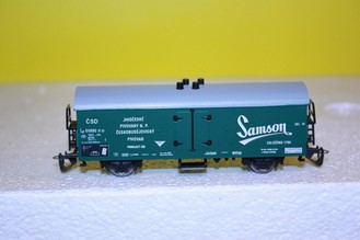 Model chladírenského vagonu ČSD Samson (TT)