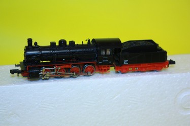 Model parní lokomotivy, velikost N, BR 55, špičkový model