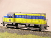Maketa motorové lokomotivy 740 424-7