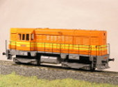 Maketa motorové lokomotivy řady 740