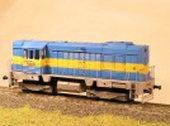 Maketa motorové lokomotivy řady 740 678-8
