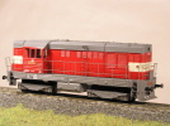 Maketa motorové lokomotivy řady 742 100-1
