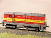 Maketa motorové lokomotivy řady 742 250-1