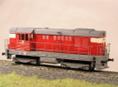 Maketa motorové lokomotivy řady 742 360-1