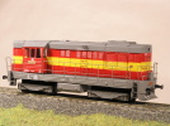 Maketa motorové lokomotivy řady 742 426-0
