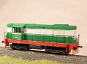 Maketa motorové lokomotivy řady 740 812-3