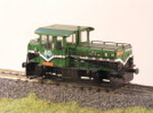 Maketa motorové lokomotivy řady 704 554-5 dráha SD 