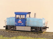 Maketa motorové lokomotivy řady 709 002 CD