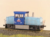 Maketa motorové lokomotivy řady 709 002 CD