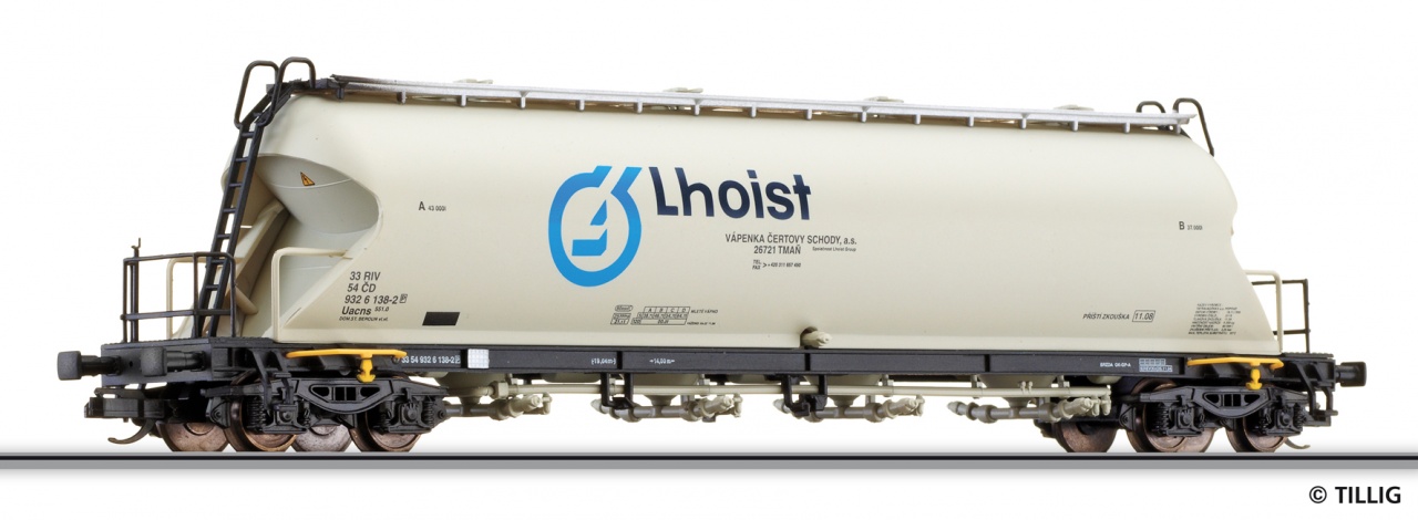 Nákladní  vůz  na prach ČD Tillig TT Bahn 15494