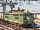 Elektrická lokomotiva řady BB 25559  grün, drah SNCF