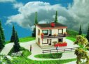   Rodinný domek patrový rovná střecha bílý