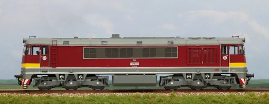 Dieselová lokomotiva T679. 0025 ČSD analog (HO)