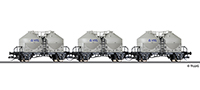Set tří vozů na přepravu prachu Ucs „VTG“