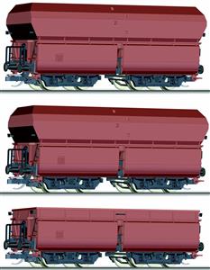 3-dílný set samovýsypných vozů OOtz 41 ,OOtz 44 "Erzzug 1"