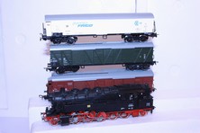 Model parní lokomotivy +3 vagony