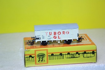 Model uzavřeného vagonu DSB (TT)