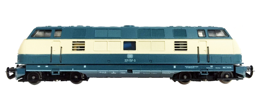 Zcela nový model dieselové lokomotiva BR 221 DB (TT) 