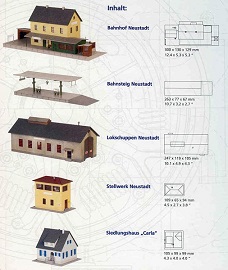 Staniční set Neustadt 5 ks HO