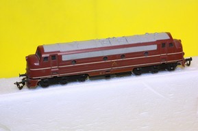 Poškozený model lokomotivy MY 1125 DSB (TT)