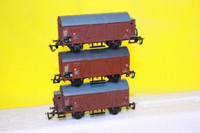Set 3 nákladních vagónů DR (TT)