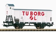54619 PIKO - Krytý nákladní vůz G02 s brzdařskou budkou "Tuborg"