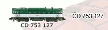 753127-N MTB - Dieselová lokomotiva řady 753 127