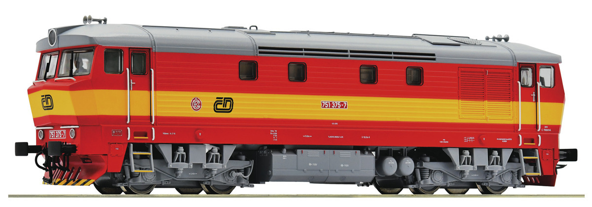 70923 Roco - Dieselová lokomotiva řady 751, DCC se zvukem