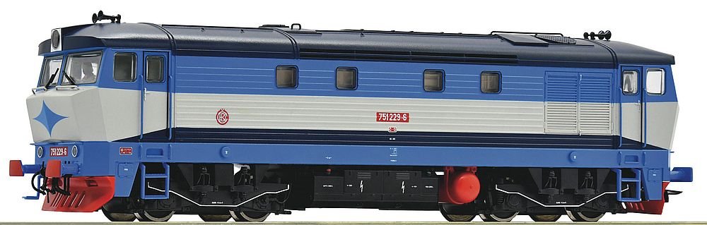 70925 Roco - Dieselová lokomotiva řady 751 229, DCC se zvukem