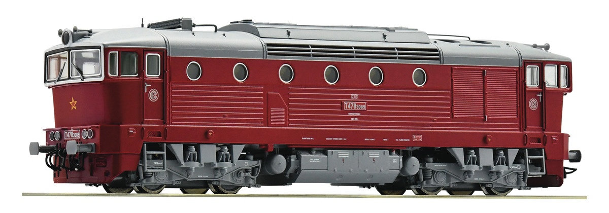 71021 Roco - Dieselová lokomotiva T478.3 089, DCC se zvukem