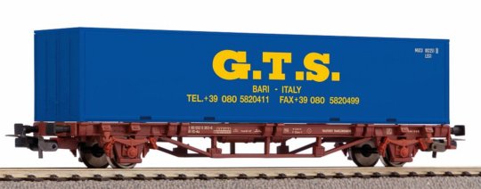 27700 PIKO - Plošinový vůz ložený kontejnerem "GTS" 1x40'