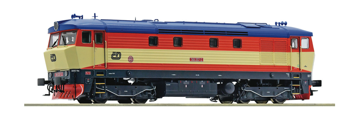 7310008 Roco - Dieselová lokomotiva řady 749 257, DCC se zvukem