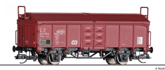 17678 Tillig TT Bahn - Krytý vůz s odklopnou střechou Tcms