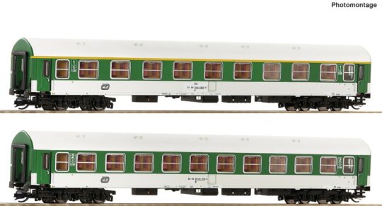 6280010 Roco - Souprava dvou rychlíkových vozů Y/B 70 , set 1