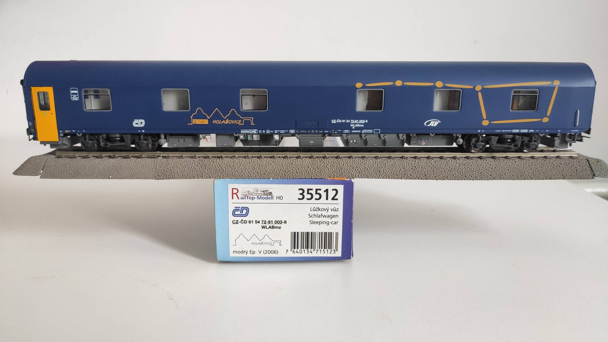Railtop Modell 35512 Lůžkový vůz Holašovice ČD (HO)