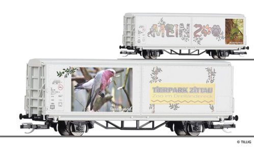 14856 Tillig TT Bahn - Vůz s posuvnými bočnicemi Hbis-tt „Mein Zoo“