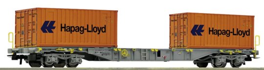 6600304 Roco - Plošinový vůz Sgns ložený dvěma kontejnery Hapag Lloyd