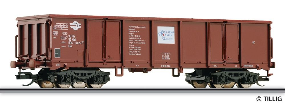 502570 Tillig TT Bahn - Otevřený nákladní vůz řady Eas "US Steel" (ex. 15234)