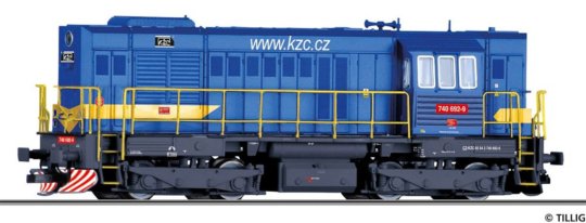02762 Tillig TT Bahn - Dieselová lokomotiva řady 740 692 "KŽC Doprava s.r.o"