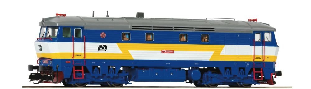 7390039 Roco - Dieselová lokomotiva řady 751 372-4, DCC se zvukem TT
