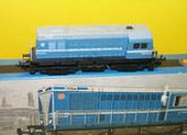Dieselová lokomotiva T 435 ČSD orig. krabička model jinak originální kousek všetně  zábradlí